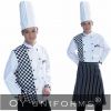 100% Cotton Chef Uniforms with Chef Coats + Pants + Aprons