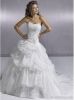 High Quality Ball Gown Sweetheart Beading Chapel Train Wedding Dress