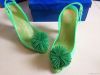 Women Jelly Heels Ball Plastic Shoes Open toe