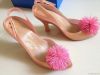 Women Jelly Heels Ball Plastic Shoes Open toe