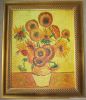 Handpainted oil painting Vincent Sunflower