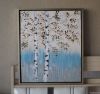 Handpainted Acrylic Painting Silver birch