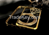 Metal Bumper + Diamond Ring Cover Bling Phone Case For iPhone 6