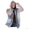 Adult transparent pvc rain coat raincoat