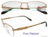 Light material, toughness and durable titanium eyeglass
