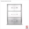 Stainless Steel 3 Drawer Cabinet For Outdoor Living