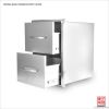 Stainless Steel 2 Drawer Cabinet For BBQ Islands