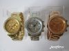 wholesale cheap MK watch , rhinestone golden watch , hot sell watch