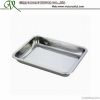 Stainless steel dinner serving food tray