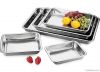 Stainless steel dinner serving food tray