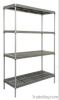 Manufacturer of  polymer shelves  with galvanized powder coated post
