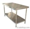 Kitchen equipment stainless steel work bench