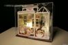 Hot selling diy dollhouse wooden miniature, kid craft toy house