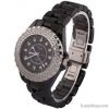 hot selling diamond black and white wrist watch for men and women