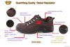 GW-605 CE EN20345 Suede leather steel toe and plate safety shoes