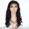 Brazilian Virgin Human Hair Full Lace Wigs 1# Jet Black Body Wave 120% density 8 inch to 24inch Factory Slae 