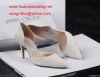 Pearl j-immy fashion diamond lady's wedding shoes pointed stiletto shoes