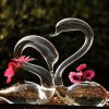 Glass Swan Sculpture