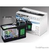 Mini USB LCD Desktop Lamp Light Fish Tank Aquarium LED Clock White Fis