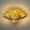 Modern Crystal Fan-Shape Bedroom Wall Light Luxury European Crystal Corridor Bedside Wall Sconces Porch mirror Front Hallway wall light