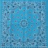 100% polyester fabric lt blue paisley bandan