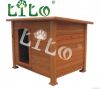wooden dog kennel