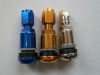Color Alumimum sleev and caps rubber tire valves