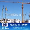 12 tons topkit tower crane Q7030(QTZ250)