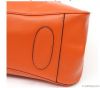 trend leather tote women handbags orange color