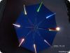 19"*8K fashion black led light kids straight advertising umbrella