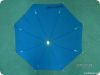 19"*8K fashion black led light kids straight advertising umbrella