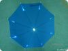 19"*8K fashion black led light kids straight advertising umbrella