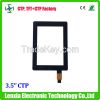 industrial 3.5" capacitive touch screen panels with I2c interface