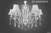 Resin and iron crystal chandelier
