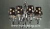 Wrought Iron crystal chandelier light-Modern chandelier-dinning light