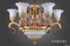European style chandelier-resin and iron crystal pendant light