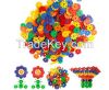 Snowflakes fight inserted blocks plastic baby assembling toys 12 color