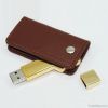 Leather branded usb flash drives