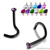 316L Stainess Steel Curved Nose rings Body Piercing jewelry