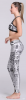 Ladies Stretchy Gradient Printed Sports Walking Jogging Workout Gym Yoga Leggings