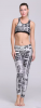 Ladies Stretchy Gradient Printed Sports Walking Jogging Workout Gym Yoga Leggings