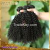 high quality natural color dyeable brazilian virgin hair kinky curly