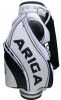 Golf caddy bag, made of PU, OEM and ODM orders are welcome