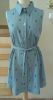 Ladies casual light denim button up dress