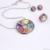 newest design Russian enamel jewelry set