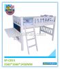 Kids Children Wooden Pine Modern Loft bed with Desk