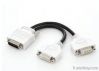 DMS59 to 2*DVI/VGA/DP Y splitter cable-M/F