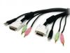 OEM  KVM cable with DVI/VGA/USB/PS2/3.5mm