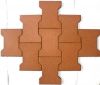 Quality Rubber Product playground outdoor Rubber Tiles Bone Shape Rubber Paver Tile