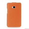 Hot sell flip leather case for htc one m7